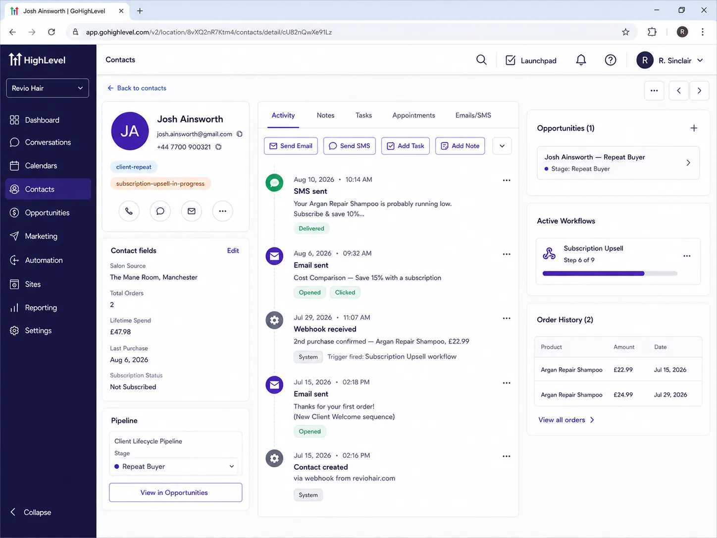 GoHighLevel Marketplace CRM & Subscription Automation Build
